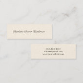 伝統的なベージュ色の卒業の発表の名刺 コーリングカード (正面/裏面)