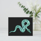 伝統的なホピ族のヘビモチーフ ヴィンテージ ネイティブアメリカン ポストカード (スタンド正面)