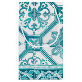 伝統的なポルトガルの青いタイルのデザイン スモールペーパーバッグ (裏面)