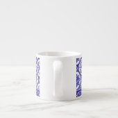 伝統的なポルトガルの青いタイル エスプレッソカップ (裏面)