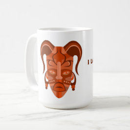 伝統的なマスクアートのマグカップ コーヒーマグカップ