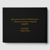 伝統的なマンダラ クラシック エレガント ラグジュアリー ウェディング ゲストブック (裏面)