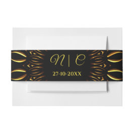 伝統的なマンダラ クラシック エレガント ラグジュアリー ウェディング 招待状ベリーバンド