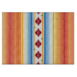 伝統的なメキシコ人のSerapeの総括的なパターン カッティングボード