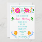 伝統的なメキシコ刺繍フィエスタ招待状 招待状 (正面)