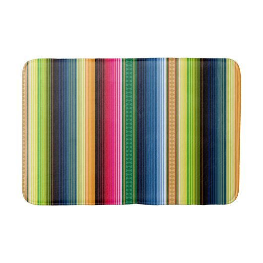 伝統的なメキシコ総括的なSerape バスマット (正面)