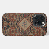 伝統的なモノグラム入りペルシャ柄 iPhoneケース (裏面横)