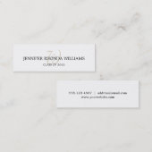 伝統的なモノグラム学生の卒業の名刺 コーリングカード (正面/裏面)