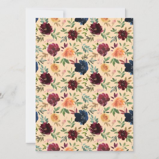 伝統的なユダヤ教の結婚式の招待状 - ゴールド 招待状 (裏面)