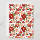 伝統的なユダヤ教の結婚式の招待状 - バラ 招待状 (裏面)