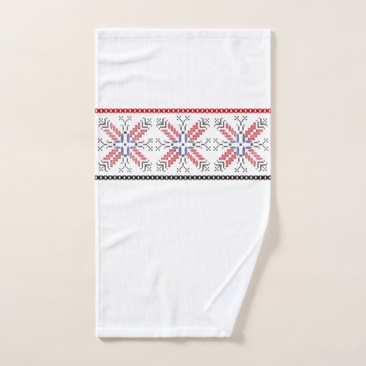 伝統的なルーマニアの民芸のモチーフルーマニア1 ハンドタオル (ハンドタオル)