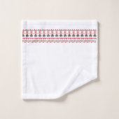 伝統的なルーマニアの民芸のモチーフルーマニア6 バスタオルセット (ウォッシュタオル)