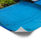 伝統的なレストランOiaサントリーニギリシャ ポスター (角)