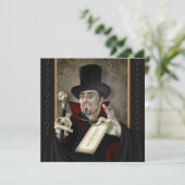 伝統的なヴァンパイア広場パーティーの招待状 招待状 (スタンド正面)