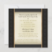 伝統的なヴァンパイア広場パーティーの招待状 招待状 (裏面)