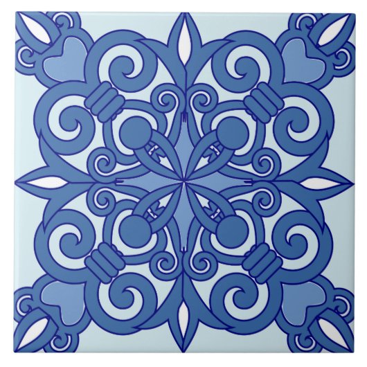 伝統的なヴィンテージのアラビアセラミックタイル タイル (正面)