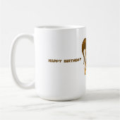 伝統的な仮面アートのマグカップ、誕生日 コーヒーマグカップ (左)