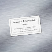 伝統的な公証人の磁気名刺 マグネット名刺 (インサイチュ)