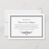 伝統的な哀悼 | 葬儀のお礼 (正面)