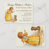 伝統的な子供の衣類の店、ヴィンテージのFash 名刺 (正面/裏面)