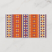 伝統的な幾何学模様のエスニックモチーフ  名刺 (正面)
