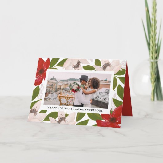 伝統的な折り紙のホリデーグリーティングカード シーズンカード (正面)