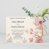 伝統的な教会スタイル 招待状 (スタンド正面)