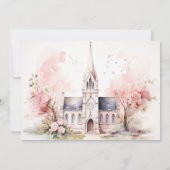 伝統的な教会スタイル 招待状 (裏面)