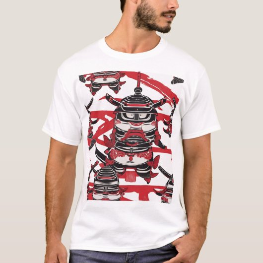 伝統的な日本柄 デザイン 0015 Tシャツ (正面)