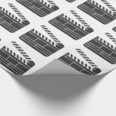 伝統的な映画クラッパー板 ラッピングペーパー (角)