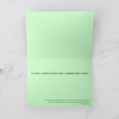 伝統的な最初聖餐式の挨拶状 カード (内部)