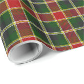 伝統的な格子縞のクリスマスのギフトの包装紙 ラッピングペーパー (ロールコーナー)