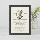 伝統的な死の発表カード 案内状 (スタンド正面)