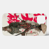 伝統的な水墨画の侍アートケース Case-Mate iPhoneケース (裏面 (横))