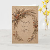 伝統的な無地の結婚式カード カード (黄色い花)