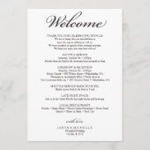 伝統的な結婚式のスケジュール - 結婚式歓迎の手紙 プログラム (正面)