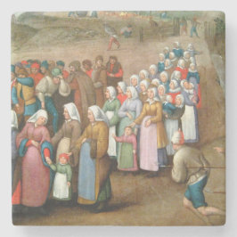 伝統的な結婚式の行列 (ヴィンテージアート) ストーンコースター