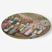 伝統的な結婚式の行列 (ヴィンテージアート) ペーパープレート (アングル)