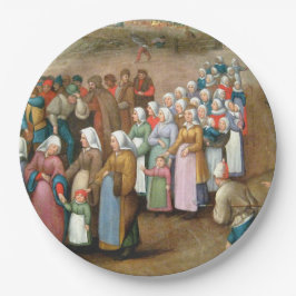 伝統的な結婚式の行列 (ヴィンテージアート) ペーパープレート