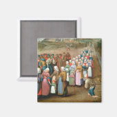 伝統的な結婚式の行列（ヴィンテージアート） マグネット (正面/裏面)