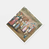 伝統的な結婚行列（ヴィンテージアート） スタンダードランチョンナプキン (角)