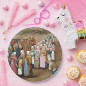 伝統的な結婚行列(ヴィンテージ・アート) ペーパープレート (パーティー)