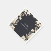 伝統的な結婚誓約更新式のブライズシャワー スタンダードカクテルナプキン (角)