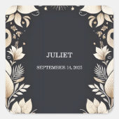 伝統的な結婚誓約更新式 ブライズシャワー スクエアシール (正面)