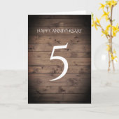 伝統的な結婚5周年記念カード 木製 カード (黄色い花)