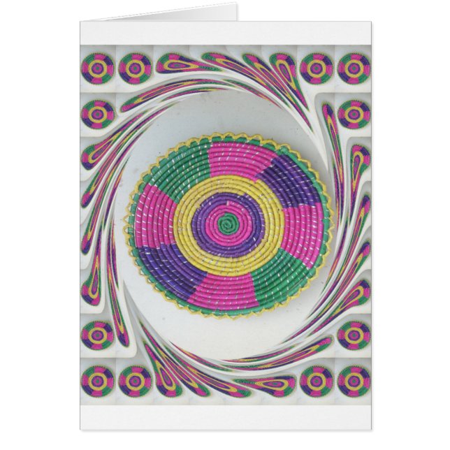 伝統的な織り皿の渦 (正面)