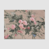 伝統的な花柄の生地 フォトティッシュペーパー 薄葉紙 (正面)