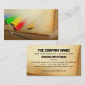 伝統的な芸術家ペインターの名刺 名刺 (正面/裏面)