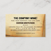 伝統的な芸術家ペインターの名刺 名刺 (裏面)