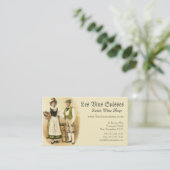 伝統的な衣裳のスイスのワインの栽培者 名刺 (スタンド正面)